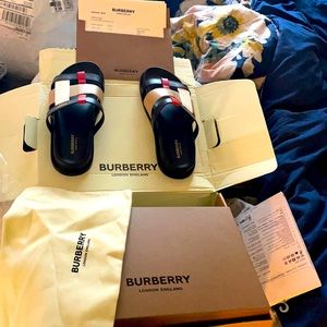 Burberry slides
